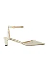 The Row Carla Velvet Pumps In White