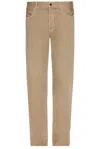 The Row Carlisle Cotton Jeans In Taupe