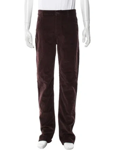 Pre-owned The Row Carlisle Pant Corduroy Pants In Burgundy