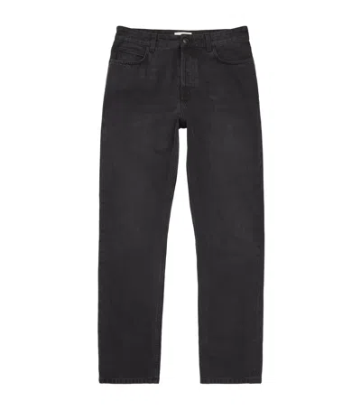 The Row Carlisle Straight Jeans In Black