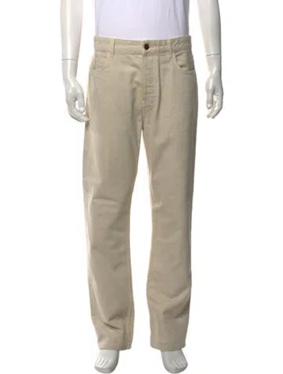 Pre-owned The Row Carlton Jean Straight-leg Jeans In Neutral