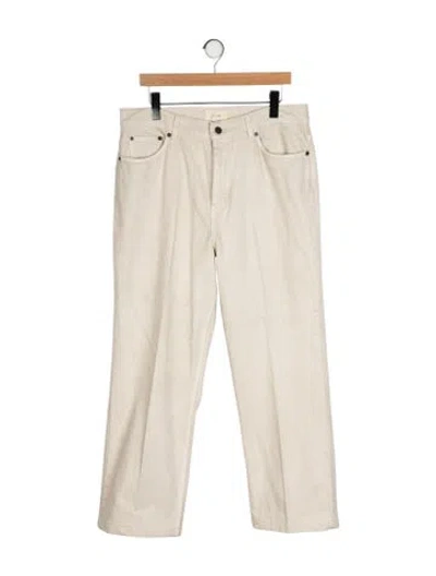 Pre-owned The Row Carlton Straight-leg Jeans In Neutral