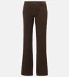 The Row Gerade Hose Carlyl Aus Baumwoll-cord In Braun