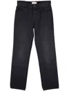 The Row Carlyl Mid-rise Straight Jeans In 黑色