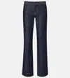 The Row Carlyl Mid-rise Straight Jeans In Blue