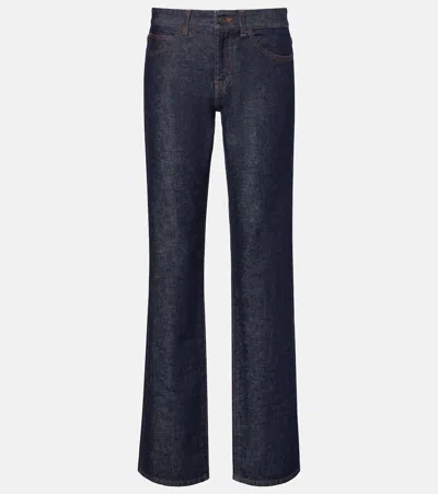 THE ROW CARLYL MID-RISE STRAIGHT JEANS