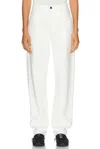 The Row Dan Corduroy Straight-leg Pants In White