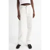 The Row Dan Corduroy Straight-leg Pants In White