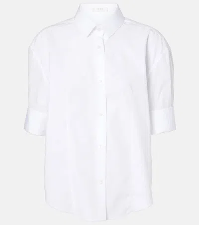 The Row Carpazi Cotton Poplin Shirt In White