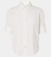 The Row Carpazi Short-sleeve Collared Shirt In White