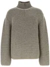 The Row Embroidered Alpaca Cartney Sweater In Brown
