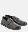 THE ROW CARY LEATHER LOAFERS