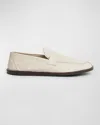 THE ROW CARY LEATHER PENNY LOAFERS