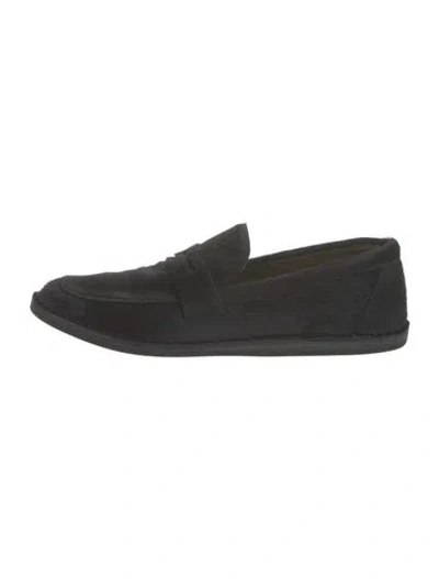 Pre-owned The Row Cary Ponyhair Loafers In Black