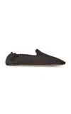 The Row Casa Canvas Slippers In Brown
