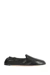 The Row Nappa Leather Casa Ballerinas Elasticated Back In Black