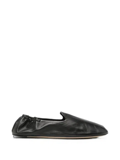 The Row Casa Slippers In Black