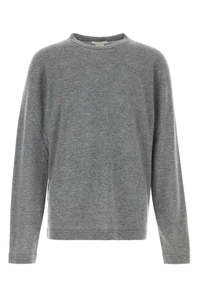 The Row Casas Cashmere Sweater Round Neck Long Sleeves In Green