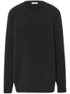 The Row Cashmere And Silk Jumper In Black