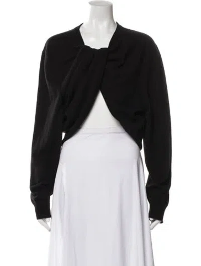 Pre-owned The Row Cashmere Asymmetrical Sweater In Black