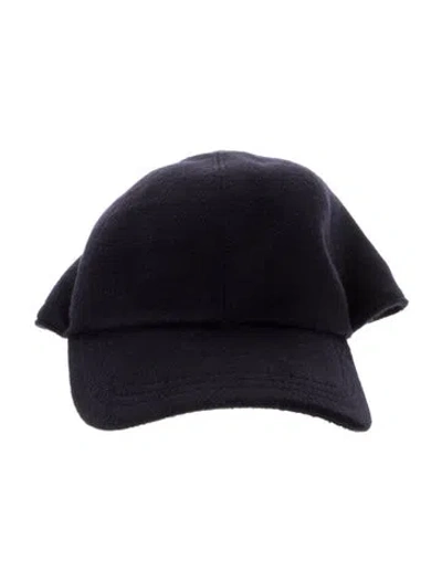 Pre-owned The Row Cashmere Baseball Hat In Blue