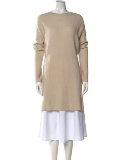 Pre-owned The Row Cashmere Bateau Neckline Sweater In Neutral