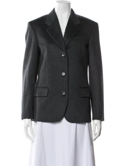Pre-owned The Row Cashmere Blazer In Gray