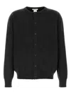 The Row Graphite Cashmere Blend Danube Cardigan In Gray