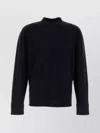 The Row Midnight Blue Stretch Cashmere Blend Hermann Sweater In Black