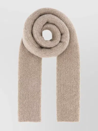 THE ROW CASHMERE BLEND RIBBED TEXTURE SCARF