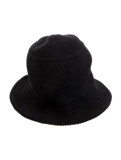 Pre-owned The Row Cashmere Bucket Hat W/tags In Black