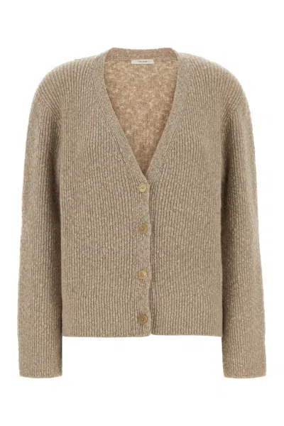 The Row Cashmere Cardigan In Beige O Tan