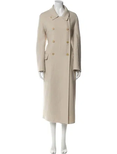 Pre-owned The Row Cashmere Coat In Neutral