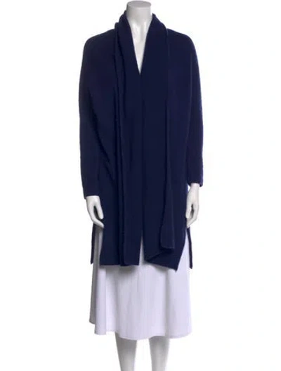 Pre-owned The Row Cashmere Cowl Neck Sweater In Blue