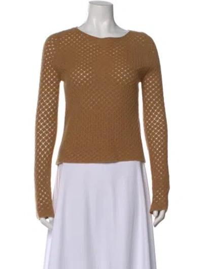 Pre-owned The Row Cashmere Cowl Neck Sweater In Brown