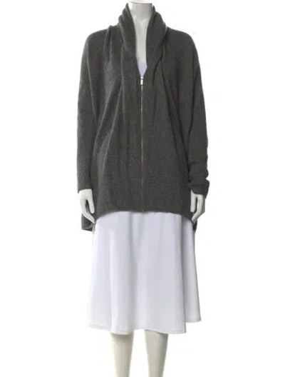 Pre-owned The Row Cashmere Cowl Neck Sweater In Gray