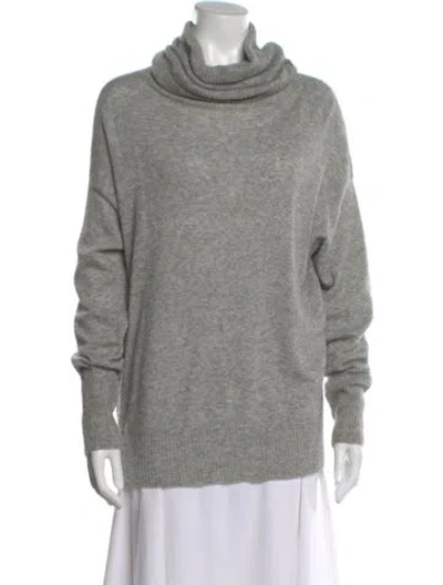 Pre-owned The Row Cashmere Cowl Neck Sweater In Gray