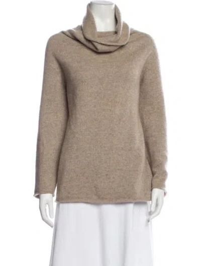 Pre-owned The Row Cashmere Cowl Neck Sweater In Neutral