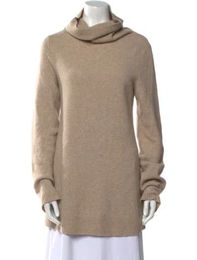 Pre-owned The Row Cashmere Cowl Neck Sweater In Neutral