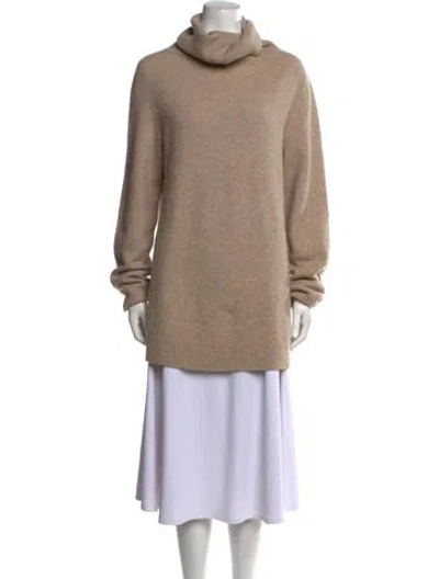 Pre-owned The Row Cashmere Cowl Neck Sweater In Neutral