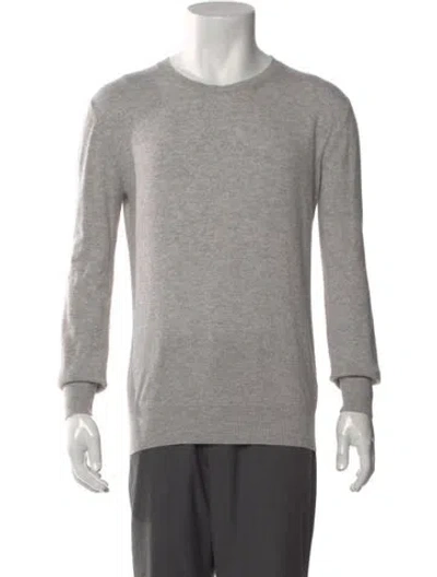 Pre-owned The Row Cashmere Crew Neck Pullover In Gray