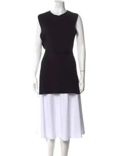 Pre-owned The Row Cashmere Crew Neck Sweater In Black