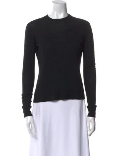 Pre-owned The Row Cashmere Crew Neck Sweater In Black
