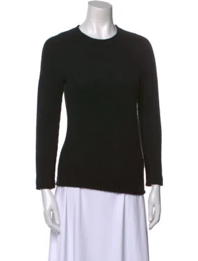 Pre-owned The Row Cashmere Crew Neck Sweater In Black