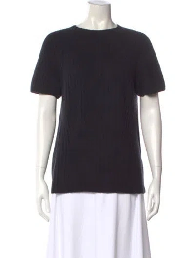 Pre-owned The Row Cashmere Crew Neck Sweater In Black