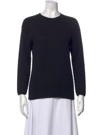 Pre-owned The Row Cashmere Crew Neck Sweater In Black