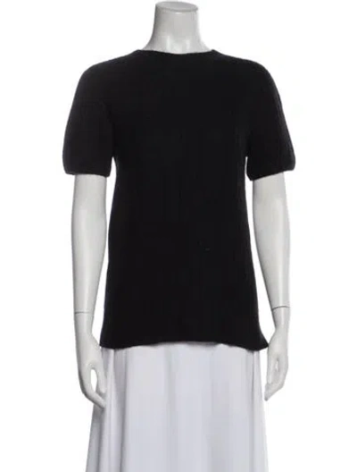 Pre-owned The Row Cashmere Crew Neck Sweater In Black