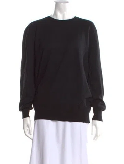 Pre-owned The Row Cashmere Crew Neck Sweater In Black