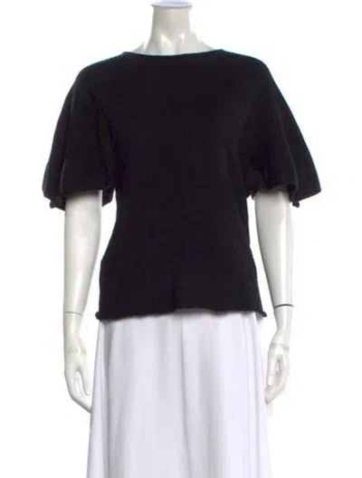 Pre-owned The Row Cashmere Crew Neck Sweater In Black