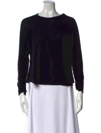 Pre-owned The Row Cashmere Crew Neck Sweater In Black